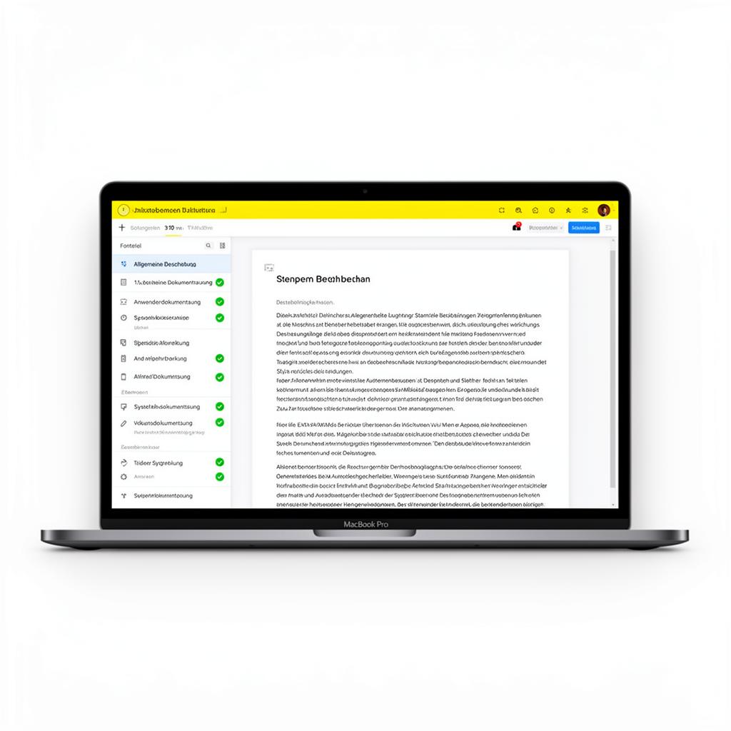 GoBD-Suite Kapitel-Editor mit Sidebar und KI-gestütztem Texteditor